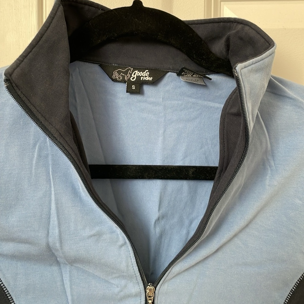 Size Small Goode Rider Blue Top - Picture 2 of 5